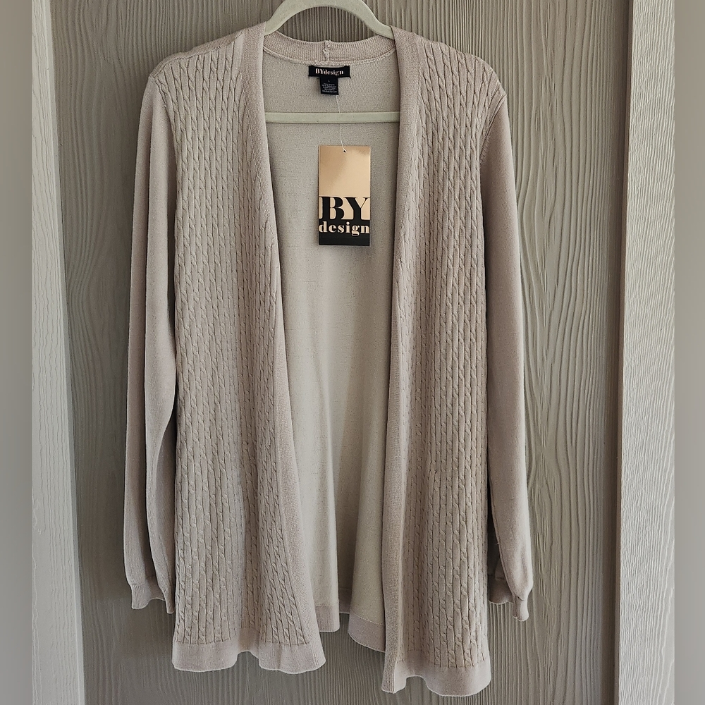 By Design Taupe Cardigan NWT